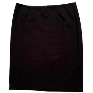 Gerry Weber Black Basketweave Texture Pencil Skirt 12